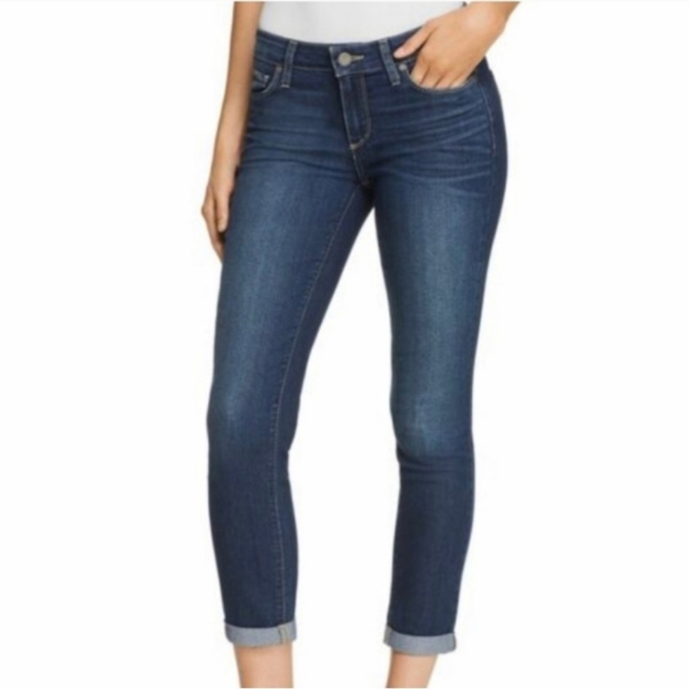Paige Kylie Crop Jeans Size 26 - Cuffed Denim Pants, Cotton Blend